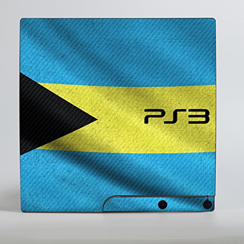 Стикер с надпис Sony Playstation 3 Slim Design Skin знаме на Бахамските острови за Playstation 3 Slim