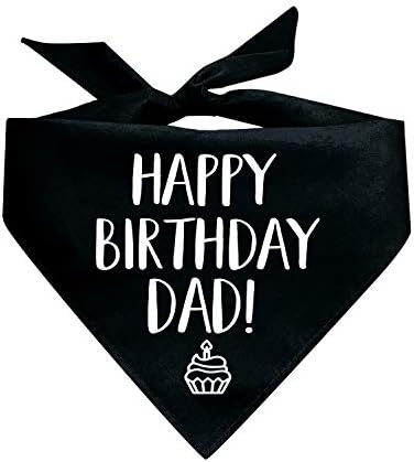 Честит рожден Ден, татко! Триъгълна Кърпа за кучета (различни цветове)