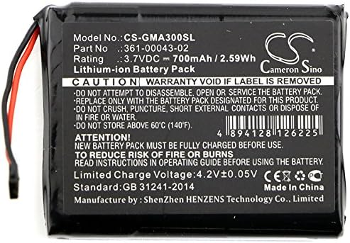 Подмяна на батерията, с капацитет 700 mah за Garmin Approach G30 010-01690-00 361-00043-02