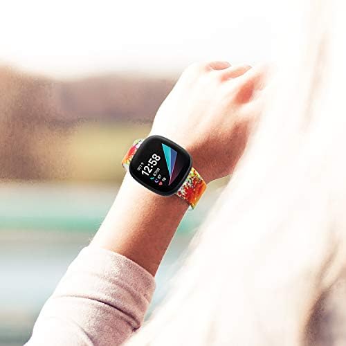 honecumi е Съвместим с джапанки Fitbit Sense 2/Fitbit Sense/Fitbit Versa 4/Fitbit Versa 3, Взаимозаменяеми каишка за часовник