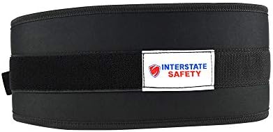 Interstate Safety 40152-XL 6-Инчов колан за вдигане на тежести / Подкрепа на гърба с Низкопрофильным о-пръстен и водоустойчив пенопластовой ядро - Много Голям