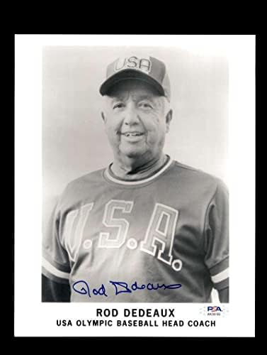 Род Дедо Подписа ДНК PSA Снимки 8x10 с Автограф На Олимпийските Игри в САЩ - Снимки на MLB с автограф