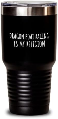 Състезание с Лодки-Дракони - Моята Религия Чаша Забавна Идея за Подарък За баба Хоби Фанатик Цитат Фен на Подарък не мога да понасям Случайна