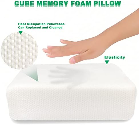 Възглавници aotekar за страничните спални места (15 см/12 см /6 см) Възглавница Cube Memory Foam за облекчаване на болки в шията