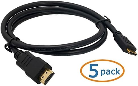 ACLgiants, ( 1 опаковка) 15 Фута кабел HDMI-Mini-HDMI, позлатени