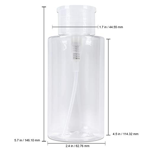 Прозрачна бутилка с нажимным дозатор PANA 10 грама - 1 Бутилка - Празна Бутилка с Помпа за Еднократна употреба за Течен Лосион-Крем