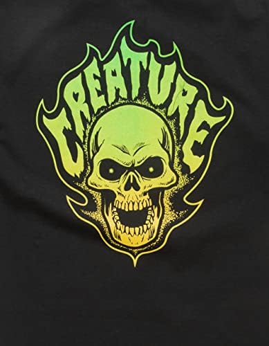 Тениска CREATURE Bonehead Flame Мъжки Sz XL Черна