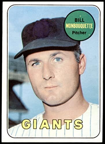 1969 Topps 64 Бил Монбукетт Сан Франциско Джайентс (Бейзболна картичка) EX/MT Джайънтс
