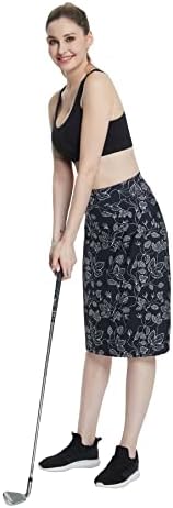 Дамска Спортна пола Миди с цепка в страни с висока Талия и джобове, Спортни и Ежедневни Скромна права пола Макси