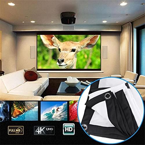 CXDTBH 3D Стенен Прожекционен Екран Платно Led Проектор с Висока Яркост 120 см-60 инча за Домашно кино (размер: 100 см)