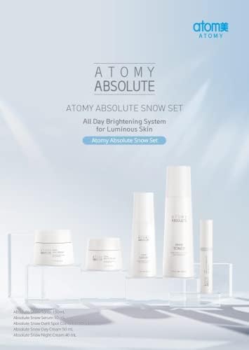 Atomy Absolute Snow Set Комплект за грижа за кожата за целия Ден, Крем, Тоник-Серум