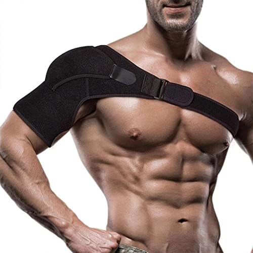 KJHD Регулируема Плечевая Поддържаща превръзка, предпазен бандаж, с каишка за предпазване на ставите от травми, оберточный колан (Цвят: както е показано, размер: един
