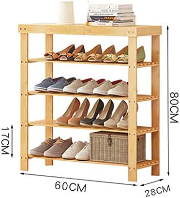 Свободно стоящи Рафтове за обувки, Малък рафт за обувки Прост Многослоен Многофункционален Шкаф за Обувки Замяна Пейка за обувки Икономичен Домакинство (Размер: 17