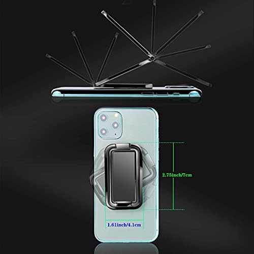 Дръжка-поставка за притежателя на пръстена за телефон SENKEFEI SS - въртене на 360 ° Ултра, сгъваема лека и тънка задната част на кутията, мобилния телефон.Съвместимост с п