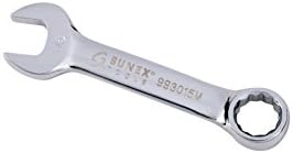 Sunex 993019M 19 мм Напълно Полиран Кратък Комбиниран ключ