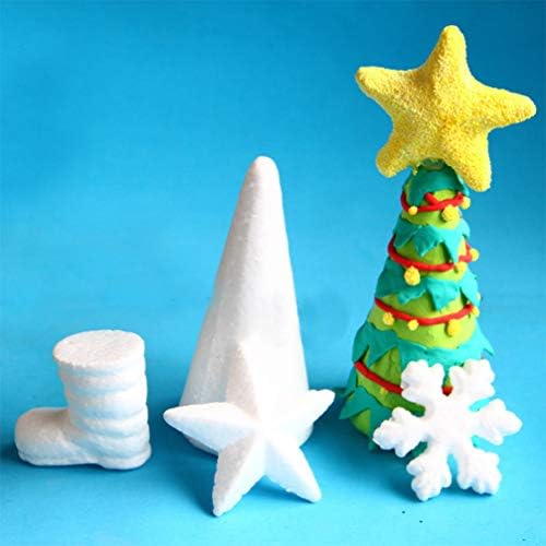 TOYANDONA Занаятите Foam Stars 100шт Стиропор във формата на звезда за Декоративно и приложно изкуство направи си САМ Украса за Коледната