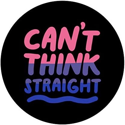 Не мога да Мисля Ясно е бисексуален ЛГБТК Би Pride Флаг PopSockets PopGrip: Замяна дръжка за телефони и таблети