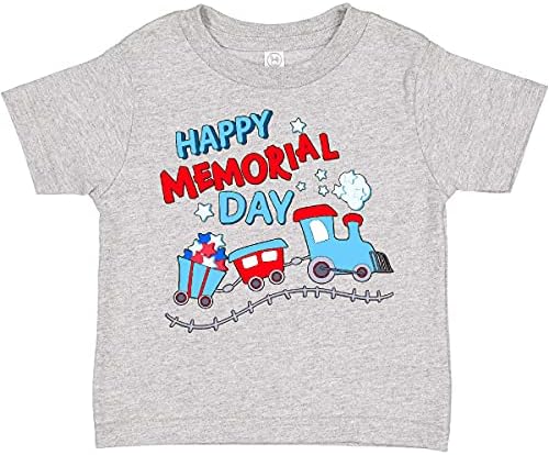 Тениска за деца inktastic Happy Memorial Day Train