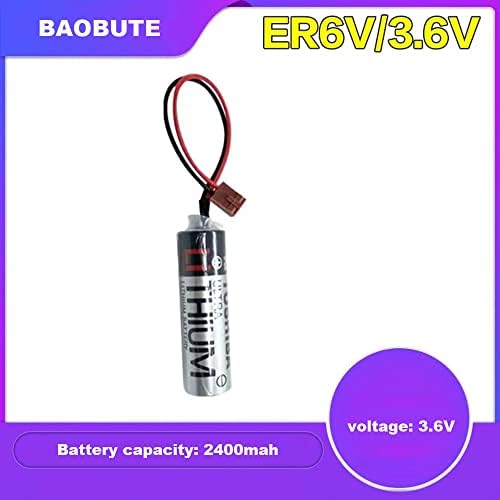BAOBUTE (50-Опаковъчен батерия ER6VCT с Малко кафява жак ER6V/3,6 V АД Батерия 2000 ма за Робот OTC ER6BWK67PT Батерия Неперезаряжаемый