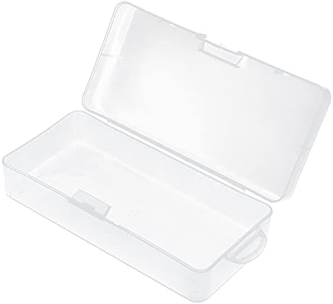 01 Пластмасова Кутия-Органайзер, 7,2 Х 3,5 Х 1,8 Инча Пластмасова Кутия За Съхранение Пластмаса с Капак, за да Работи, за Бижута,