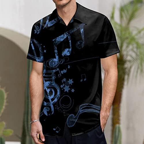 Хавайска Риза за Мъжете, Приталенные Реколта Риза за Боулинг Копчета с Графичен Дизайн на Летни Плажни Свободни Блузи с Къс Ръкав