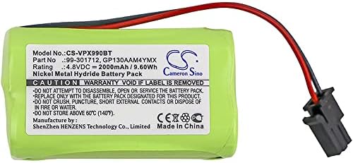 Cameron Sino Нов Взаимозаменяеми батерия с капацитет 2000 mah, годни за Visonic PowerMaster 10, панел PowerMax 99-301712, аларма PowerMaxExpress 103-303707, 99-301712, GP130AAM4YMX, GP230AAH4YMX