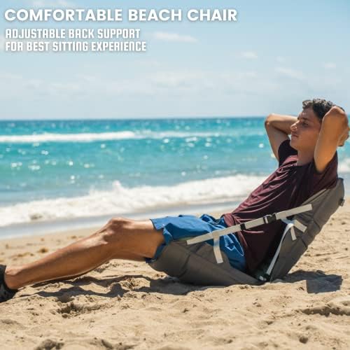 Надуваеми външни седалки NatureVille Super-Air_2.0, лесно туристически стол с тегло 1,9 килограма, компактна-сгъва до портативни размери, отлична -въздушна възглавница с дебели