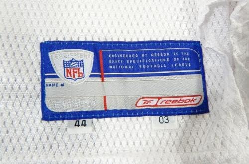 2003 Сан Франциско 49ерс Фред Бисли №40, Издаден в бяла фланелка 44 35 - Използваните тениски без подпис за игри в NFL