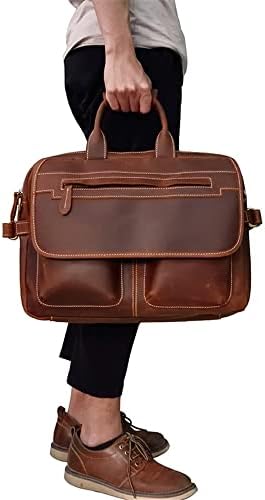 LEPSJGC 1 бр. Модерна мъжка чанта-портфейл, Бизнес мъжка чанта, чанта за компютър, чанта-месинджър (Цвят: D, Размер: 41 *31