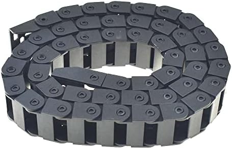 Дърпане на верига за пренасяне на кабели RELAND Black SUN от пластмаса с дължина 1 м за ЦПУ, с Концевыми соединителями (10 *