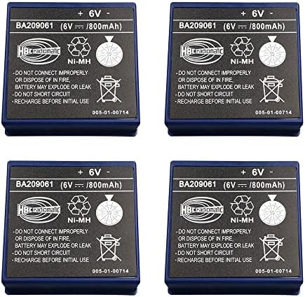 EOOCX (опаковка от 4 броя) BA209061 6V 800mah NI-MH Батерия за HBC BA209061 Батерия за дистанционно управление
