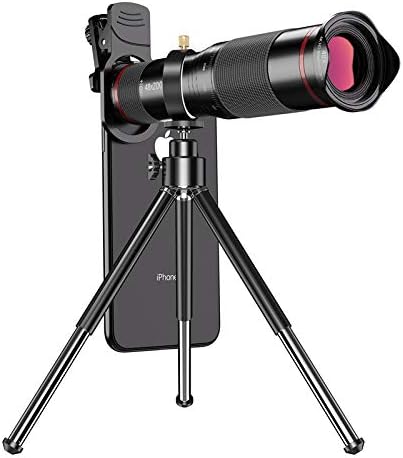 Обектива на камерата на телефона 48X Монокулярный Телеобектив за наблюдение на птици Работи с iPhone 11/ Pro/Pro Max Samsung Pixel Всички