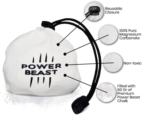 Разход на течен тебешир Power Beast 200 + 50 мл + Бледа крушка 2,2 грама. Течен спортен мел, Професионална ръкохватка за