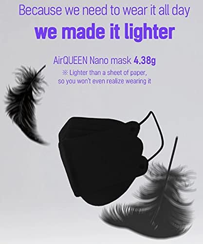 Маска за лице С филтър от Нановолокна Black Air QUEEN 10 БР. - Произведено в Корея