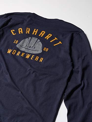 Мъжки t-shirt Свободно намаляване на Carhartt в тежка категория с дълъг ръкав и джоб