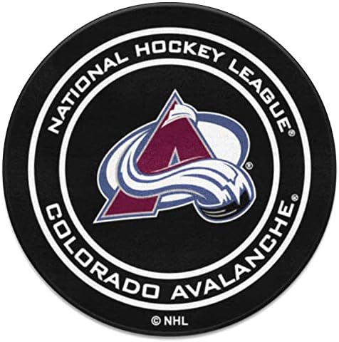 ПОДЛОЖКИ ЗА ФЕНОВЕТЕ - 10616 Найлонов Подложка за шайби за хокей, NHL Colorado Avalanche, диаметър 27 см