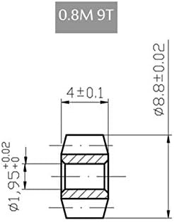 ZHENGGUIFANG ZGF-BR Малка обратно от желязо/мед 9T 2/3/3.1/3.9 мм Отвор за моделиране шестерен (Диаметър на отвора: медна обратно, брой