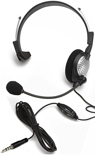 Монофоническая мобилна слушалка Andrea Communications NC-181M с микрофон с шумопотискане, вградени регулатори на силата на звука и