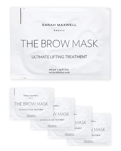 Сара Максуел Beauty - Гидрогелевая Лечебна маска за вежди The Brow Mask | Веганские, Безмилостни, Чисти Козметични процедури (5 чифта)