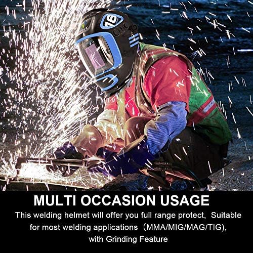 HITBOX 4 в 1 Интелектуалния Алуминиев Заваряване MIG с Двойно Напрежение + Заваряване Шлем с Автоматично Затъмняване