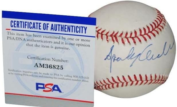 СПАРКИ АНДЕРСЪН (ДЕТРОЙТ ТАЙГЪРС) подписа договор с Американската лига бейзбол PSA/DNA AM36825 - Бейзболни топки с автографи