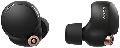 Sony WF-1000XM4 наистина безжични слушалки с шумопотискане - Оптимизирани за Alexa и Google Assistant - с вграден микрофон за разговори - Свързване на Bluetooth - Черно / Мед