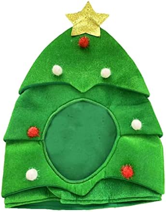 Шапка Коледна елха NEARTIME, Забавна Коледна шапка, Нова Коледна Шапка, Празнична тема, Шапката Може да бъде Шапка на Направи си сам, Вечерна рокля (на Зелено, един разме?