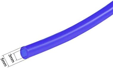 силиконова Тръба uxcell, 3/32 (2 мм) ID x 5/32 (4 мм) OD 10 метра Силиконова Гумена Тръба Въздушен Маркуч Водопровод за изпомпване