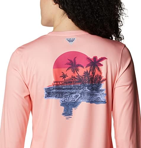 Женска тениска Columbia Tidal Tee PFG Island Time с дълъг ръкав
