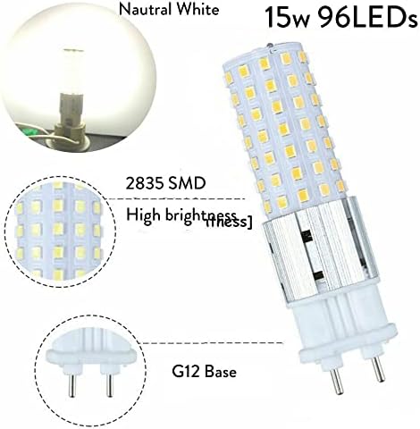 AGIPS Лампи широк напрежение 10 бр. led лампа за царевица ac 85-265 В G12 Led Крушки 15 Watt Led 96 led S Лампа 150w G12 Лампи с нажежаема