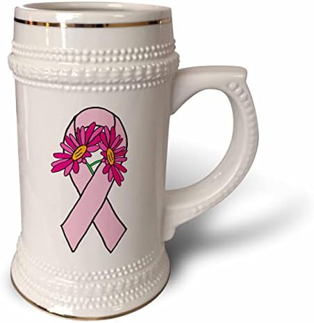 3. Вземете хладно, с розова панделка и лайка за подкрепа на рак на млечната жлеза, vi - чаша за стейна на 22 унция (stn-362936-1)