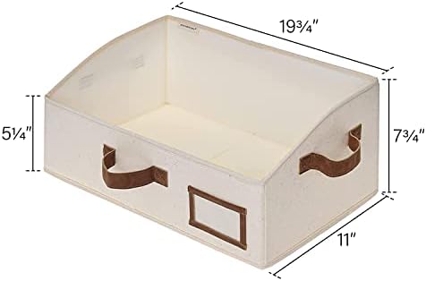 StorageWorks 5-Опаковки, Кошници За Съхранение На Рафтовете С Метална Рамка, Правоъгълни Кутии За съхранение