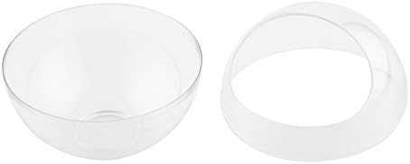 Десертни чаши на 3 грама, 100 дегустация чаши сферична форма - от 2 теми, С която се разкрива купол капака, Прозрачни Пластмасови контейнери
