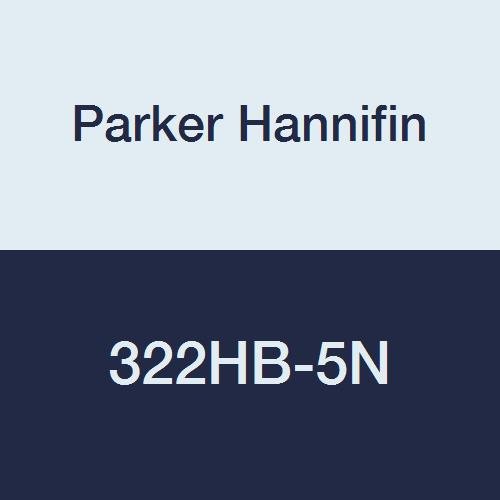 Свързващ тръбен накрайник Parker Hannifin 322HB-5N-pk5 с успоредни шипове, Найлон, 5/16 Накрайник за маркуч x 5/16 Накрайник